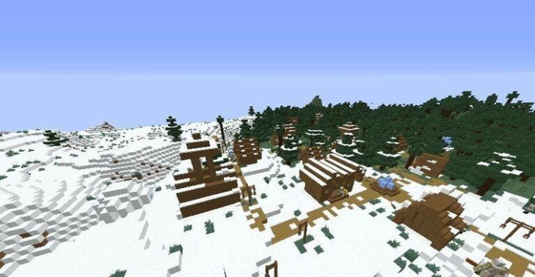 cual es la semilla  Pueblo e iglú consótano para Minecraft 1.16.1 / 1.15.2 / 1.14.4