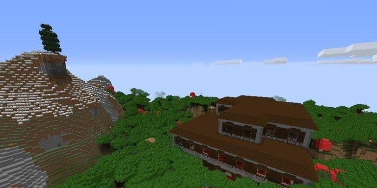 cual es la semilla  Tres mansiones cerca  de Spawn para Minecraft 1.16.4 / 1.16.3